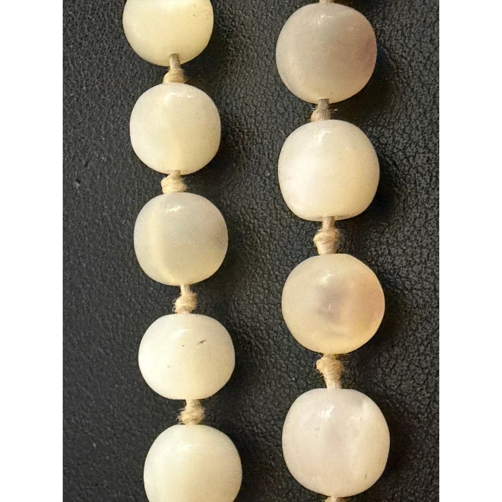 Vintage Mother of Pearl Bead Necklace MOP Mermaidcore